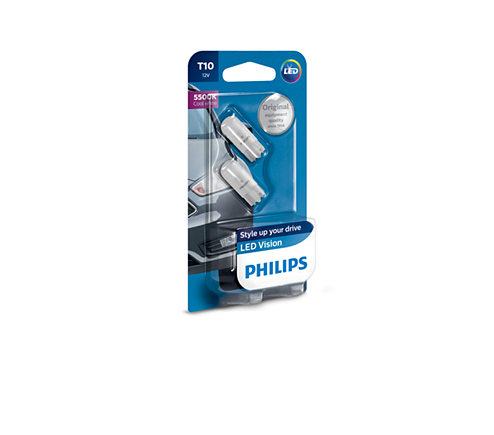 Светодиодная лампа Philips Vision LED W5W 12V-1W