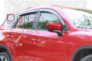 Дефлекторы окон для Mazda CX-5 2017- Euro Standard Cobra Tuning